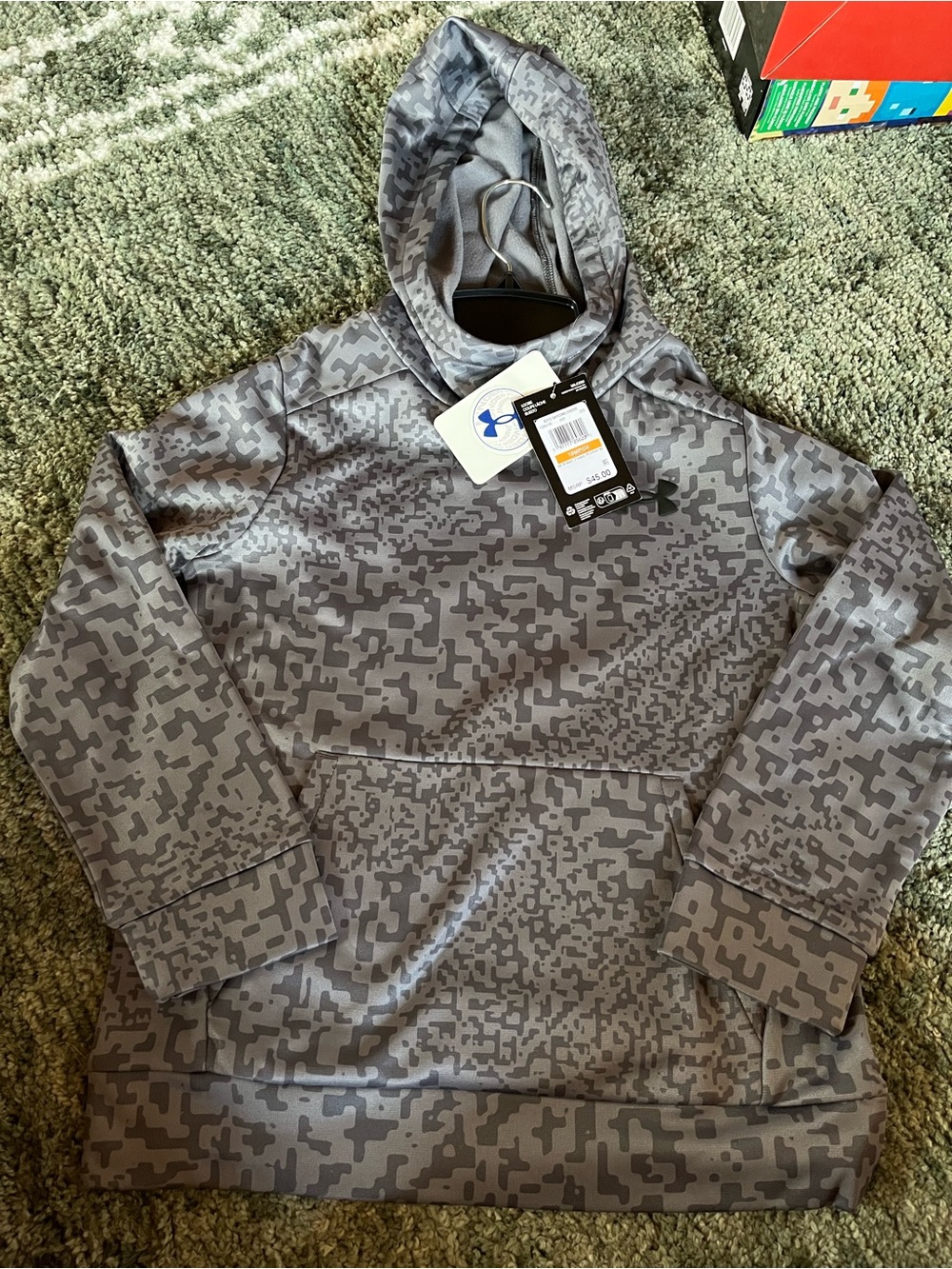Under Armour Kids Dark/light gray Hoodie